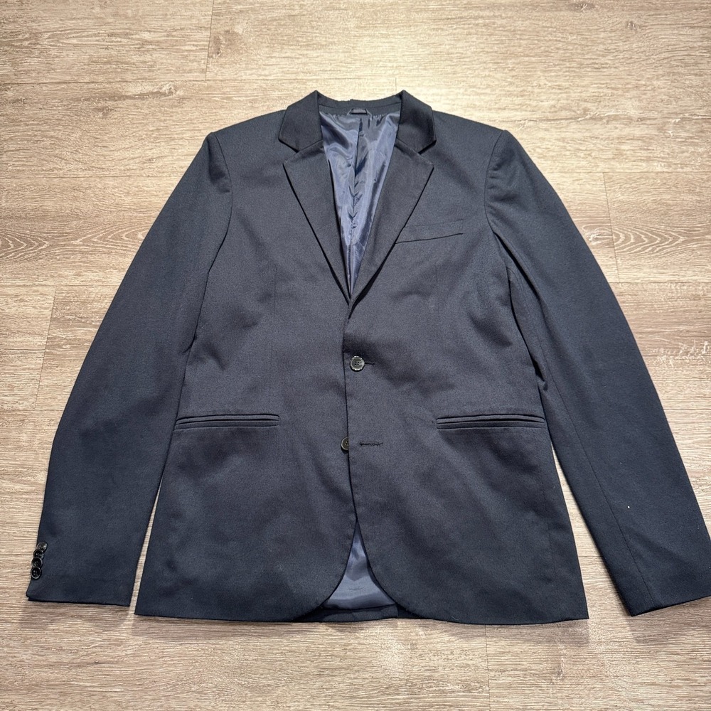 Zara Sport Coat‎ Mens Large Blue Performance Unstructured Modern Blazer Coat 42R